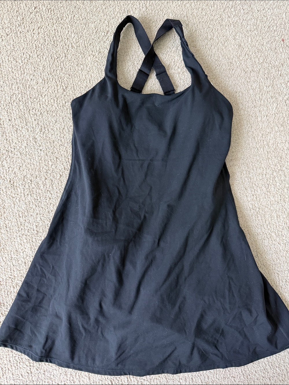 Black Women's Convertible Strappy Workout Dress